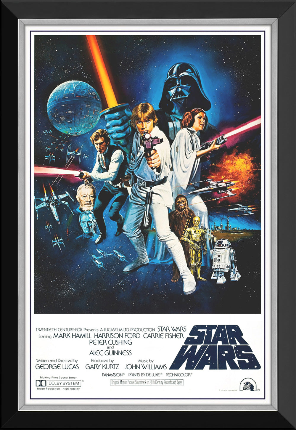 Star Wars Episode IV A New Hope Blasters Framed Poster