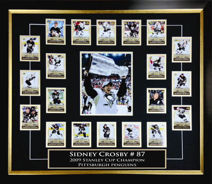 SIDNEY CROSBY ROOKIE CARD SET (39" BY 29")