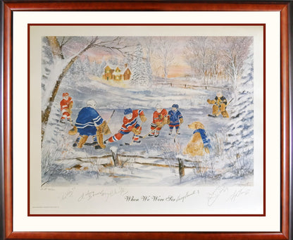 SIGNED: KELLY, HOWELL, BOWER, HULL, H RICHARD, CHEEVERS - LTD ED /201 30"X26"