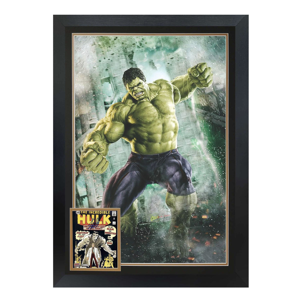 Stan Lee Signed Incredible Hulk #1 Framed Marvel Collectible