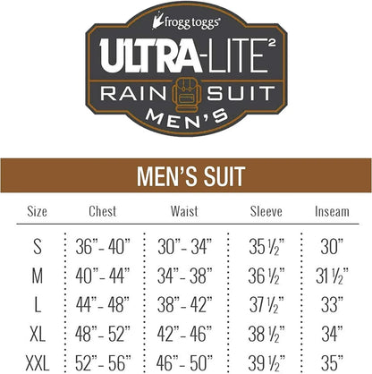 Frogg Toggs Ultra-Lite2 Rain Suit - Camouflage