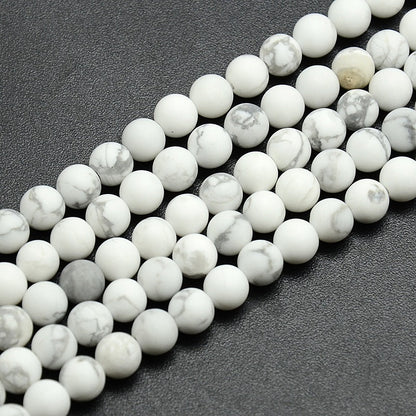 Howlite Frosted Gemstone Beads