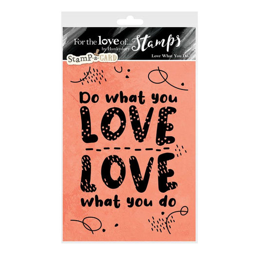 Pour l'amour des timbres - Lot de 2 tampons A6 « Aimez ce que vous faites »