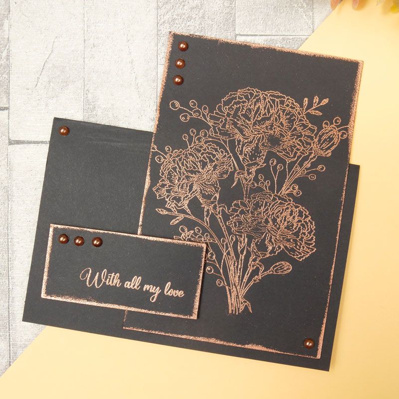 For the Love of Stamps - Set de Tampons A6 Bouquet d'œillets