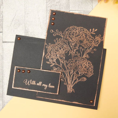 For the Love of Stamps - Set de Tampons A6 Bouquet d'œillets