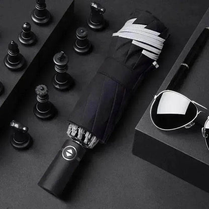 Full Automatic Reverse Umbrella Men'S Business Reflective Cloth Car Umbrella