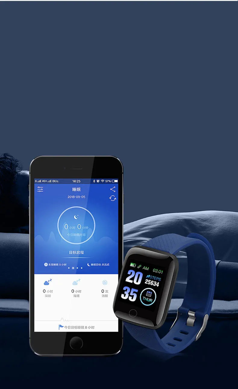 Montre intelligente unisexe étanche