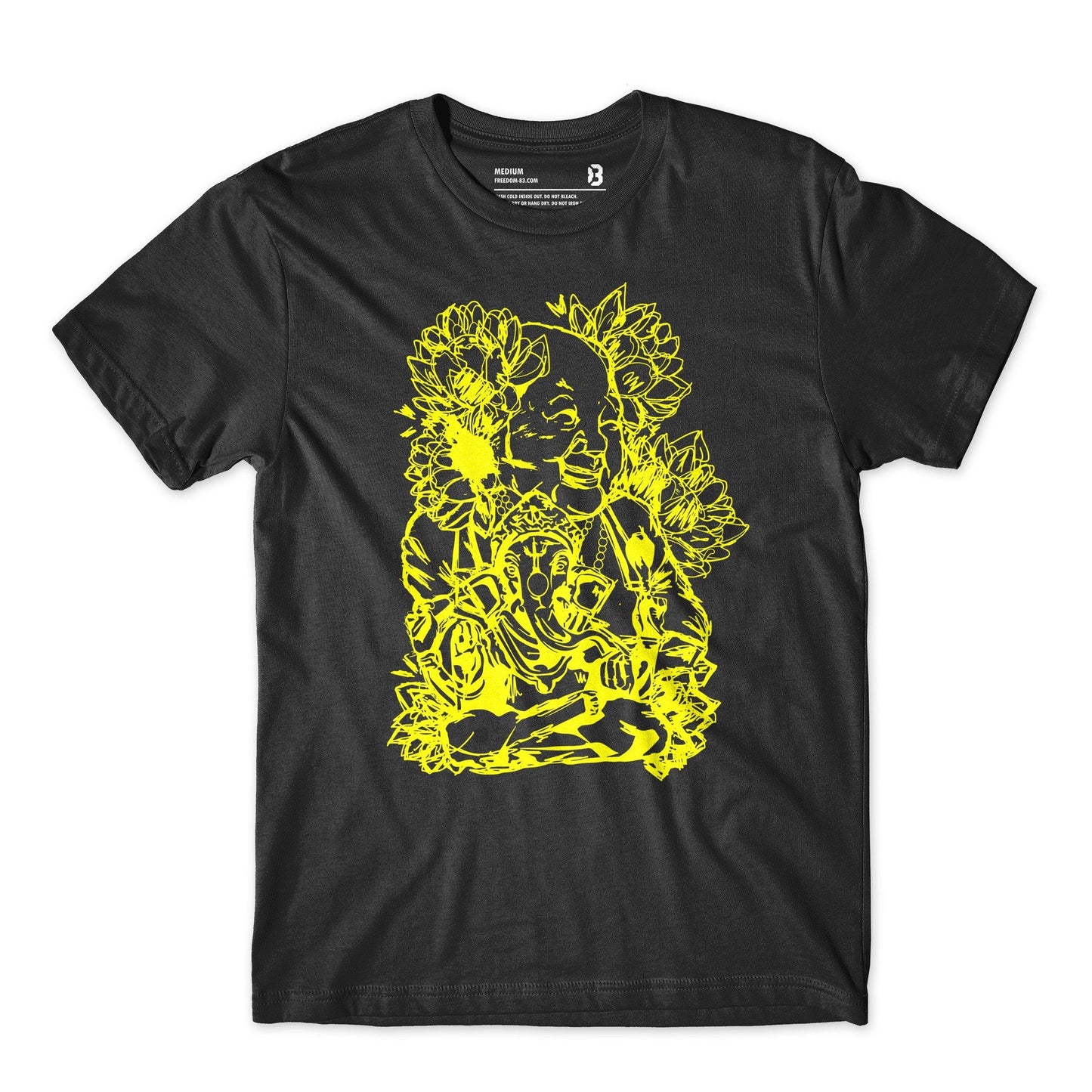 Ganesh & Laughing Buddha - Black