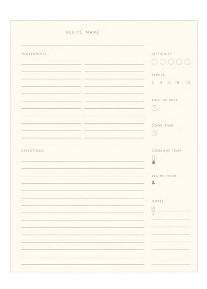 Gathered Recipes – Keepsake Recipe Book