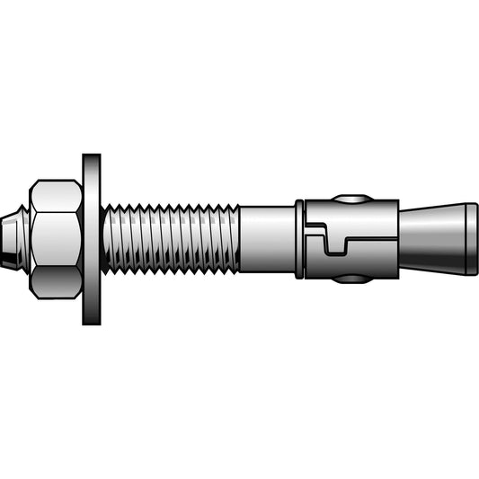 Power-Stud™ Wedge Anchors, Carbon Steel, 3/4" x 10"
