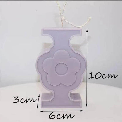 Geometric Love Flower Scented Candle Mold