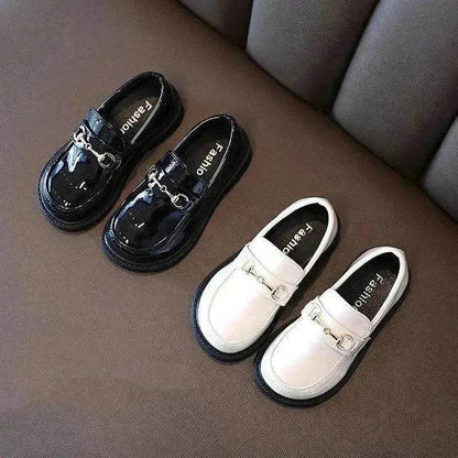 Girls Fashion British Children's Single-layer Shoes
