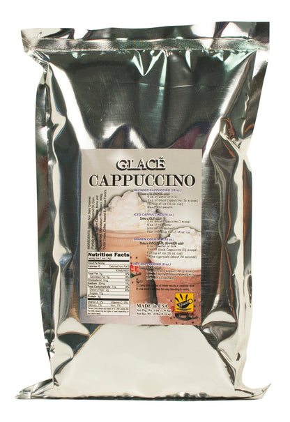 Cappuccino (Iced Capp, Cappuccino Glacé, Café Glacé) Mélange 4 en 1 pour Bubble Tea / Latté et Frappé - Livraison Gratuite au Canada pour les Commandes Supérieures à 199 CAD