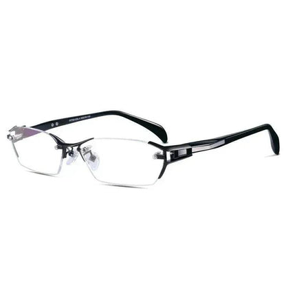 Glasses Frame Rimless Pure Titanium Glasses Frame Women