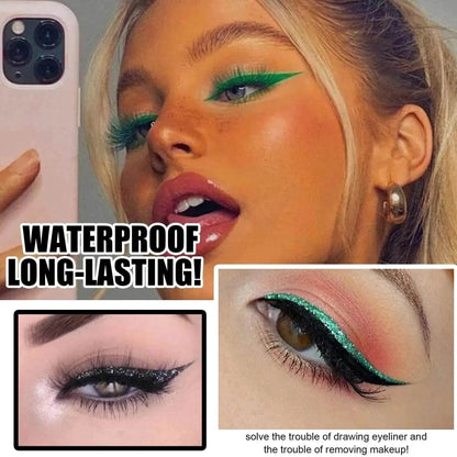 Glittering Eyeliner Sticker False lashes set