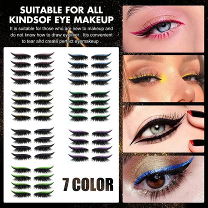 Glittering Eyeliner Sticker False lashes set