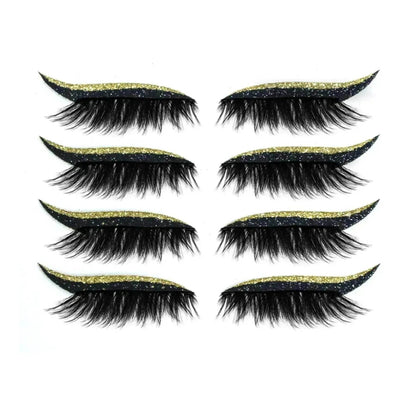 Glittering Eyeliner Sticker False lashes set
