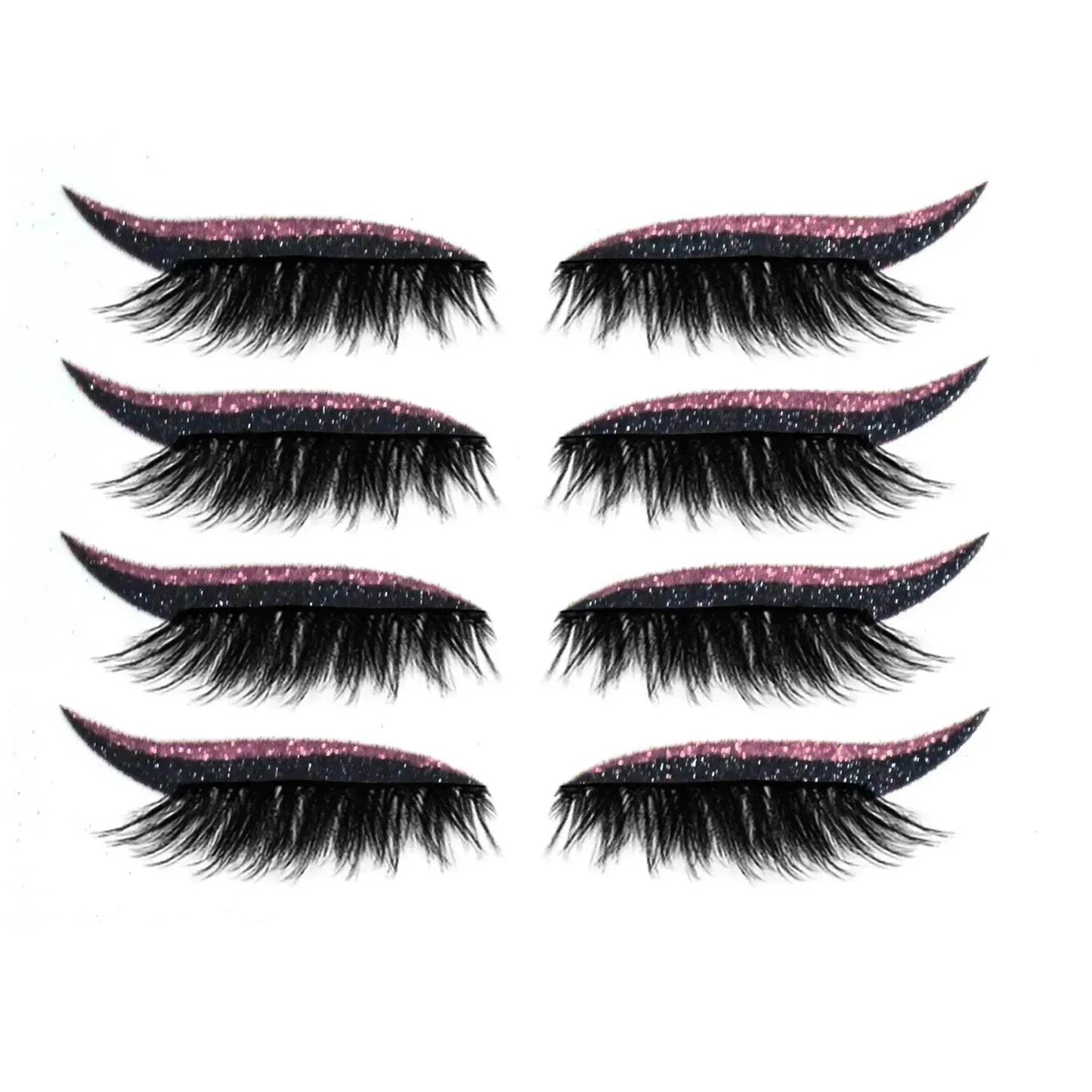 Glittering Eyeliner Sticker False lashes set
