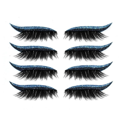 Glittering Eyeliner Sticker False lashes set