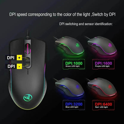 Glowing Gaming Mouse Gaming Wired Mouse