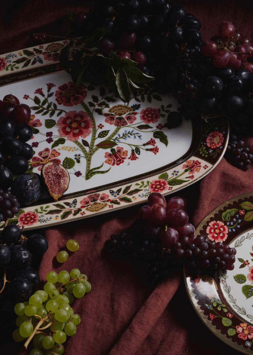 Gracie Large Porcelain Serving Platter