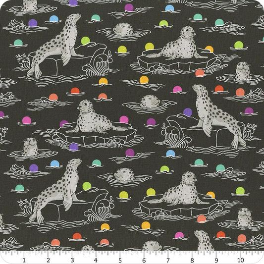 Tula Pink - Gray Work -Seal the Deal - Carbon - PWTP259-CARBON