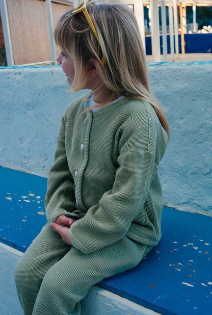 The Comfy Organic Cotton Cardigan - GREENSTONE