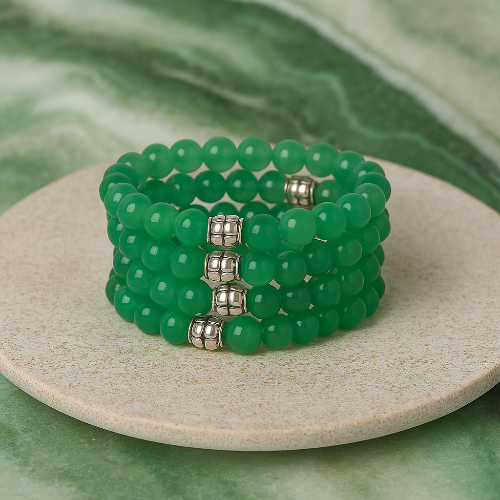 Green Aventurine Gemstone Bracelet - The Stone of Luck