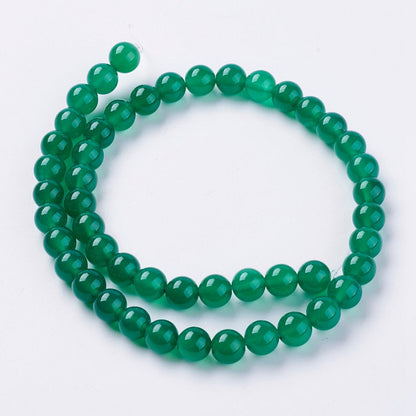 Perles de pierre précieuse onyx vert