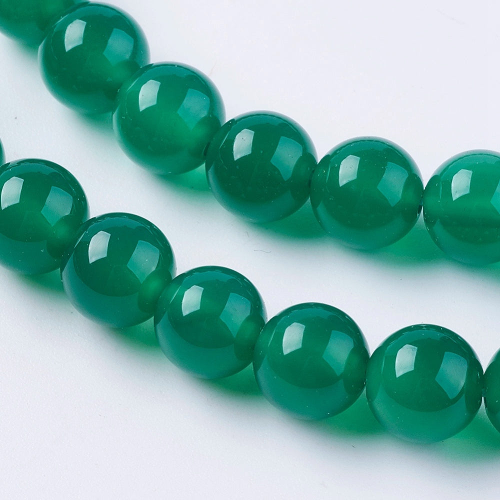 Perles de pierre précieuse onyx vert