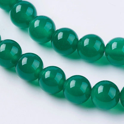 Perles de pierre précieuse onyx vert