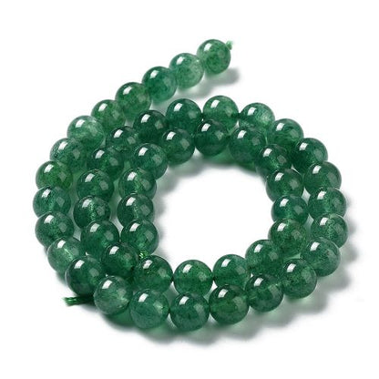 Green Strawberry Quartz  Gemstone Bead