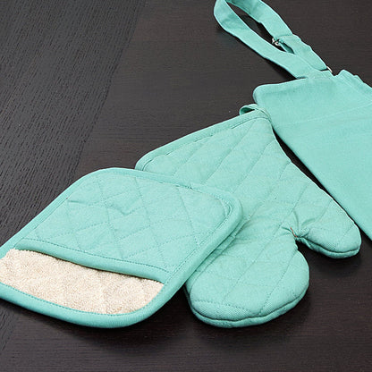 Grill & Drill-Tough Oven Mitt and Pot Holder Set
