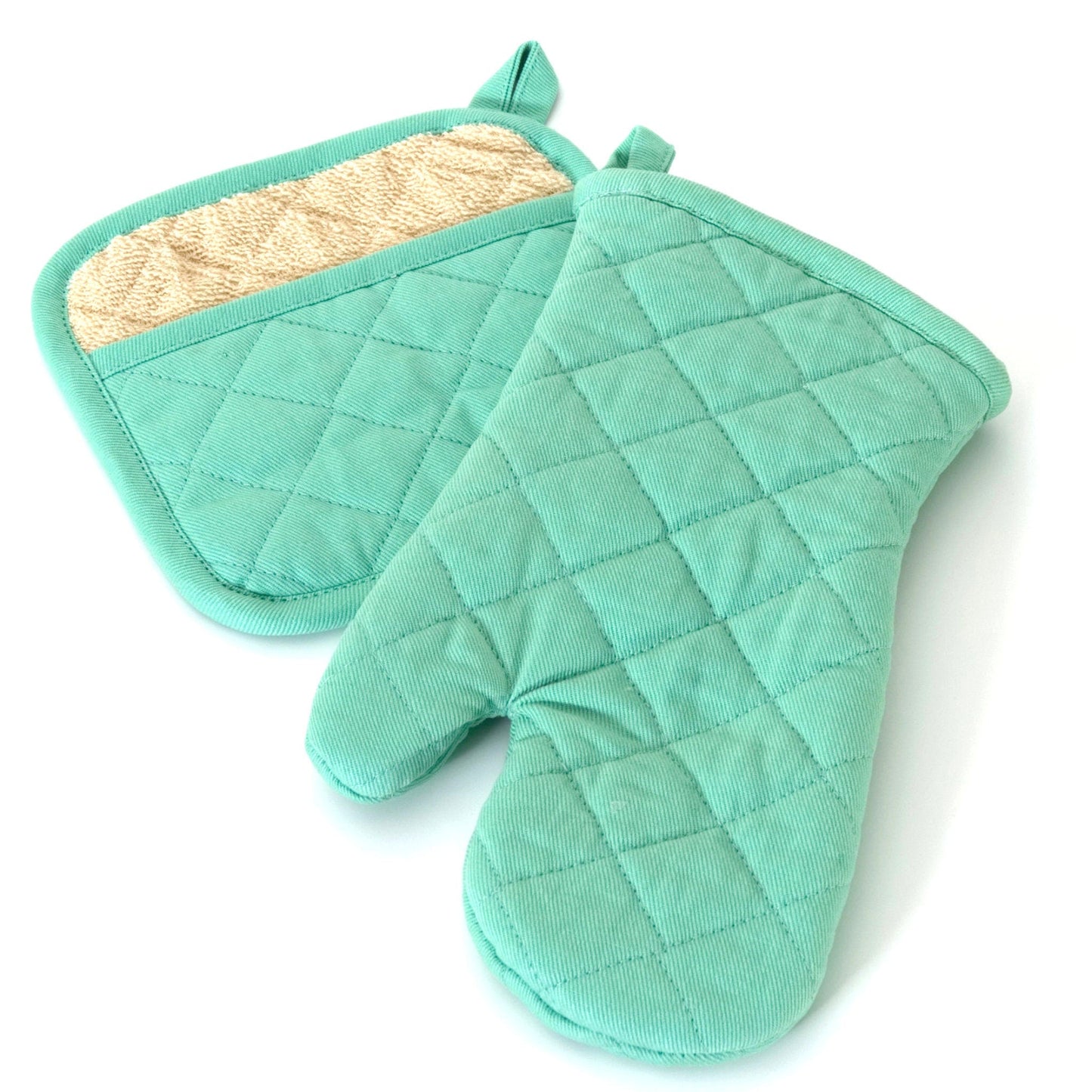 Grill & Drill-Tough Oven Mitt and Pot Holder Set