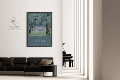 Gustav Klimt - Farmhouse | Famous Vintage Painting (available handframed or unframed)