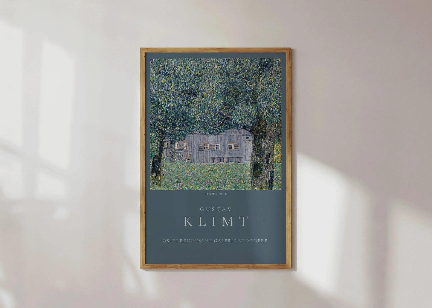 Gustav Klimt - Farmhouse | Famous Vintage Painting (available handframed or unframed)