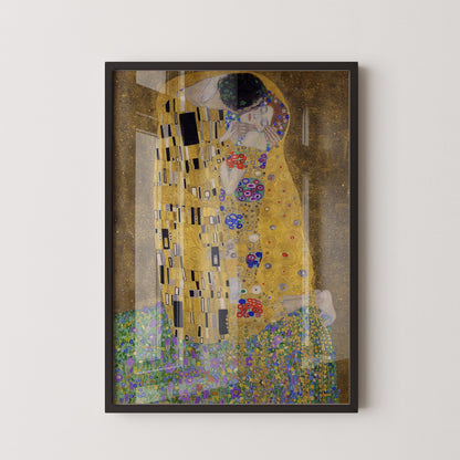 Gustav Klimt - The Kiss | Famous Vintage Painting (available handframed or unframed)