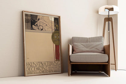 Gustav Klimt - Vienna Secession | Famous Vintage Art Exhibition Poster (available handframed or unframed)