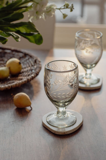 Hand-Etched Lua Glass