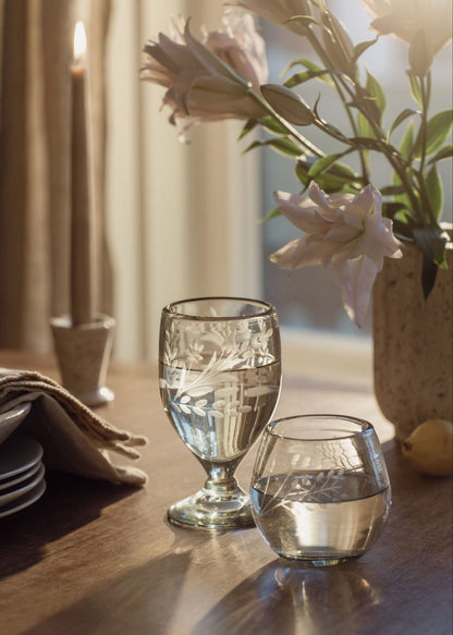 Hand-Etched Lua Glass