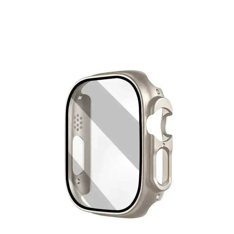 Film de protection intégré anti-rayures pour boîtier de montre connectée, compatible avec Apple Watch