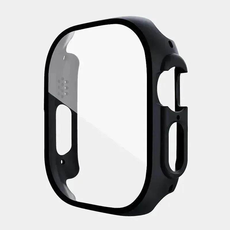 Film de protection intégré anti-rayures pour boîtier de montre connectée, compatible avec Apple Watch