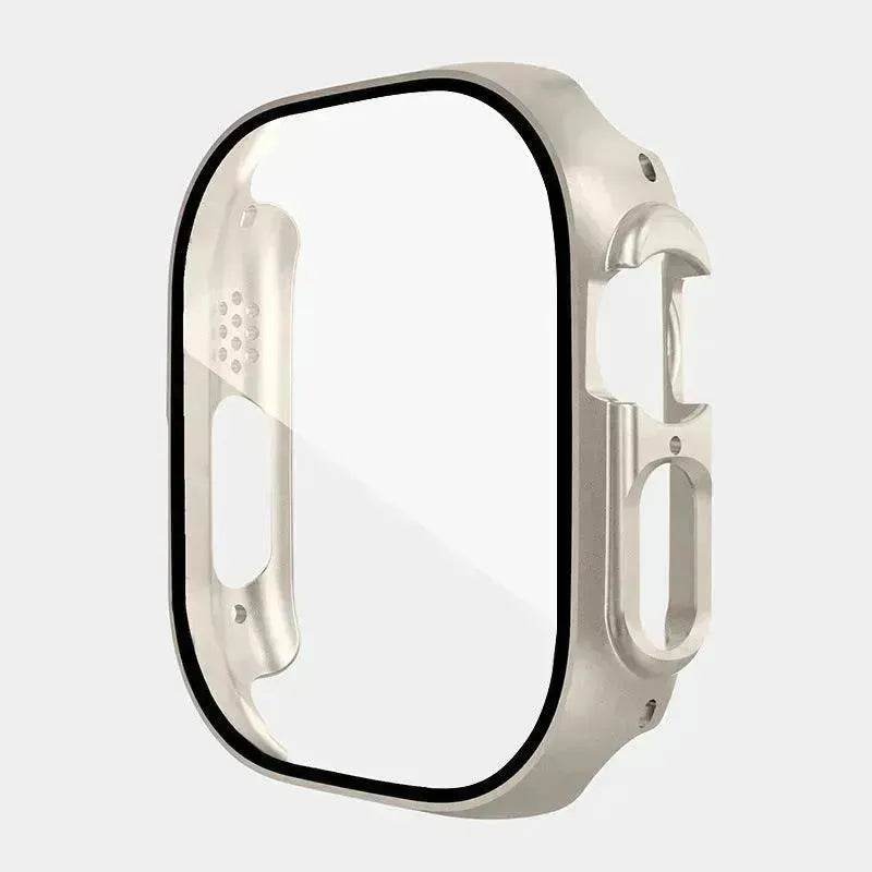 Film de protection intégré anti-rayures pour boîtier de montre connectée, compatible avec Apple Watch