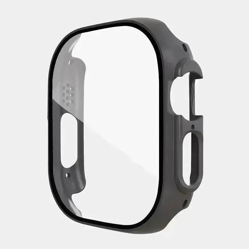Film de protection intégré anti-rayures pour boîtier de montre connectée, compatible avec Apple Watch