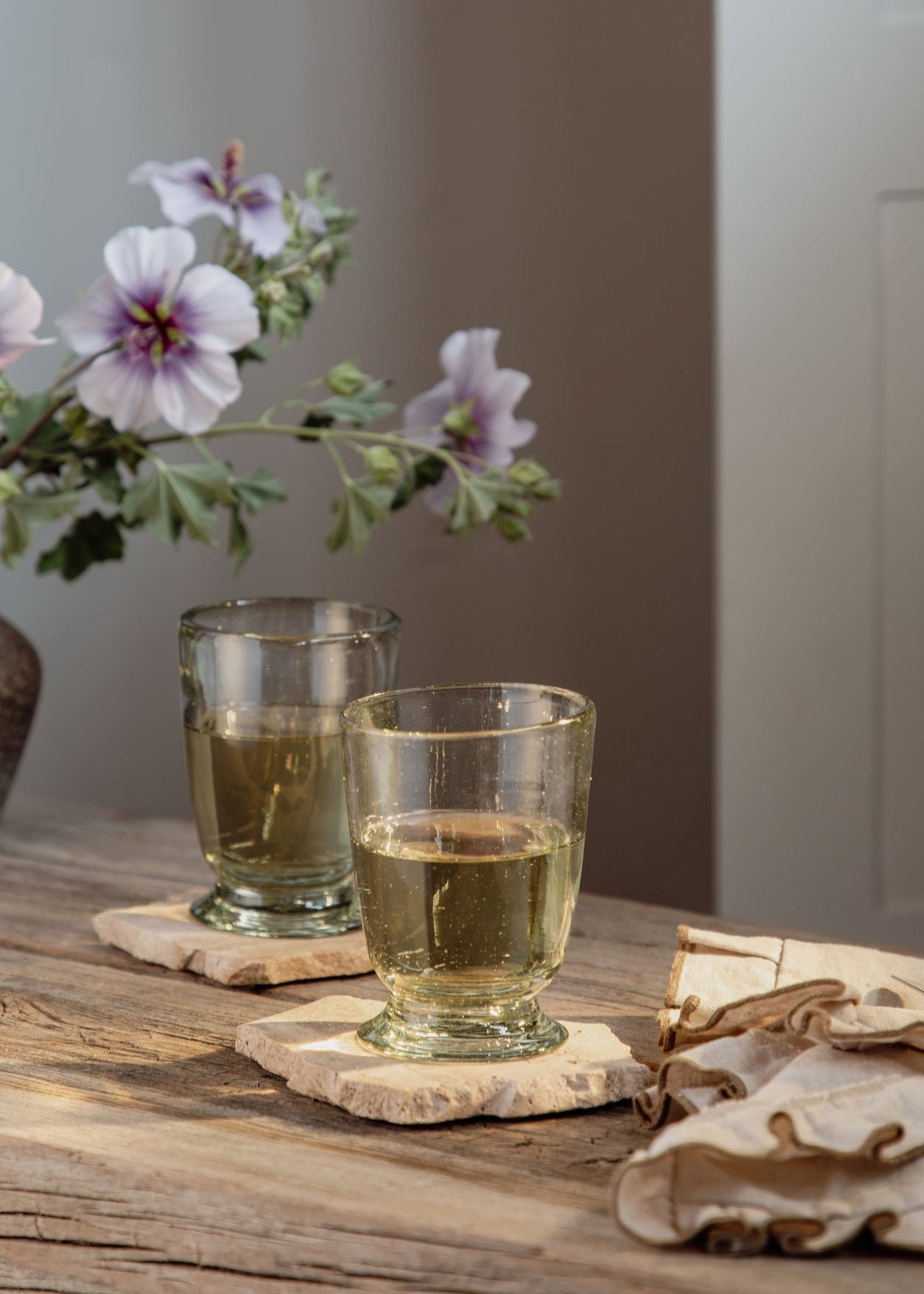 Handblown Footed Glass