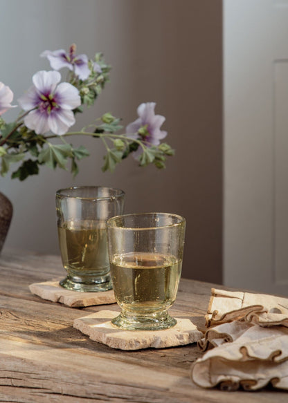 Handblown Footed Glass
