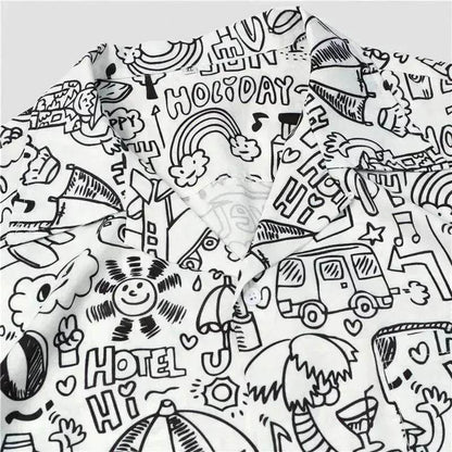 Hawaiian Printed Shirt Short Sleeve