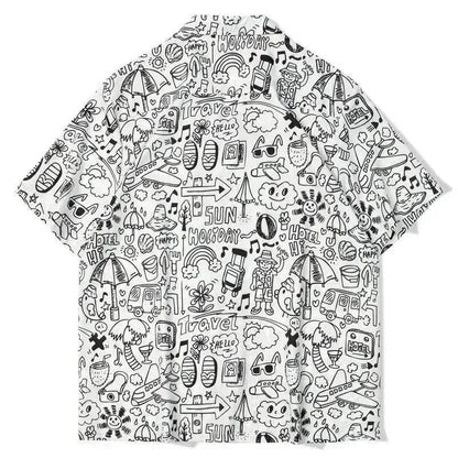 Hawaiian Printed Shirt Short Sleeve