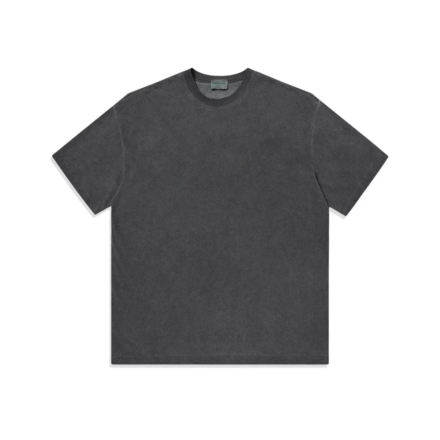 Heavy Dirty Washed Old Loose Double Yarn Cotton Short Sleeve