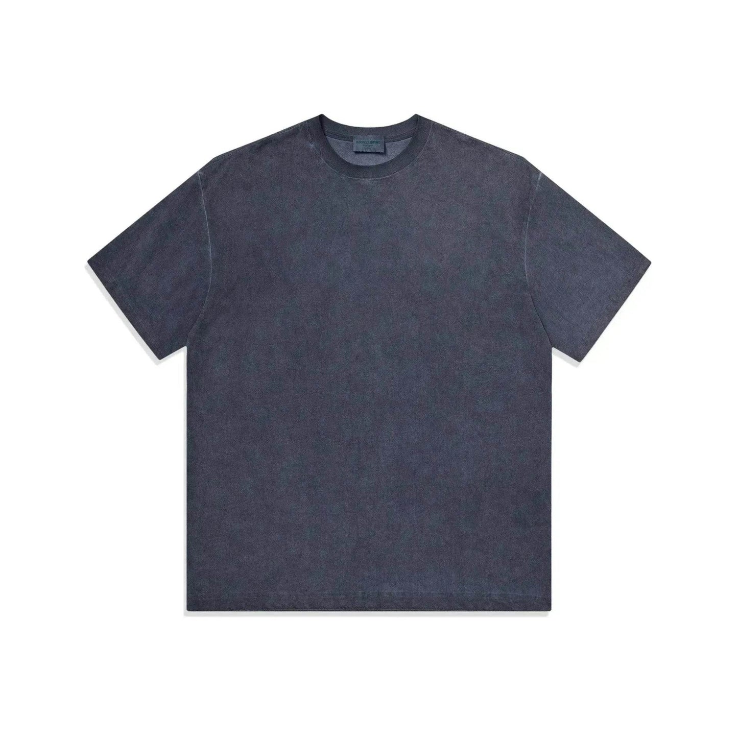 Heavy Dirty Washed Old Loose Double Yarn Cotton Short Sleeve